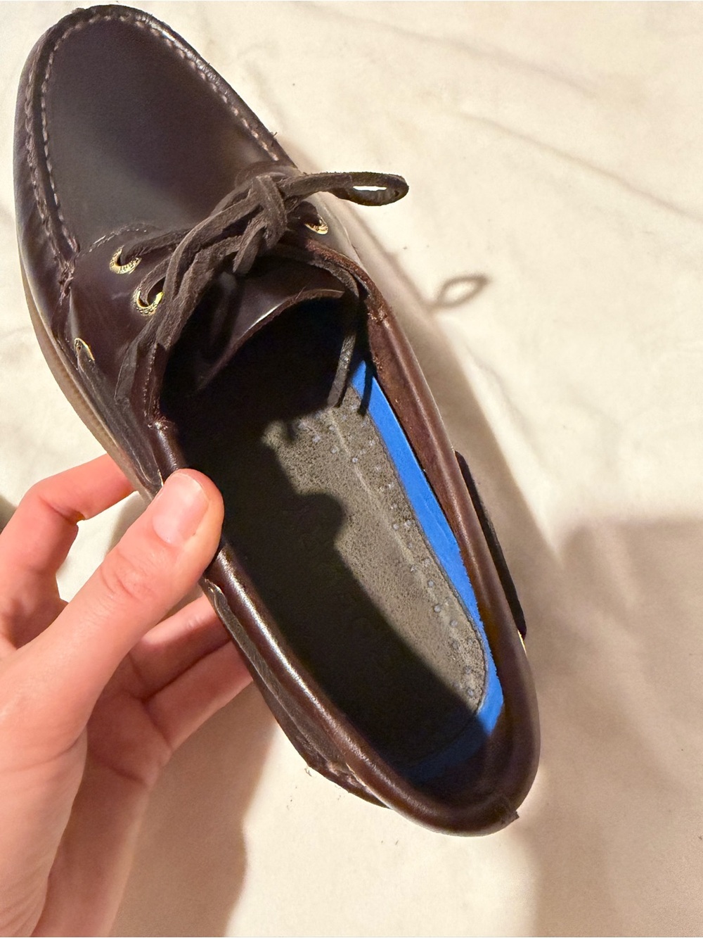 Authentic original Classic Leather Boat Shoes - Dark Brown - Picture 4 of 4